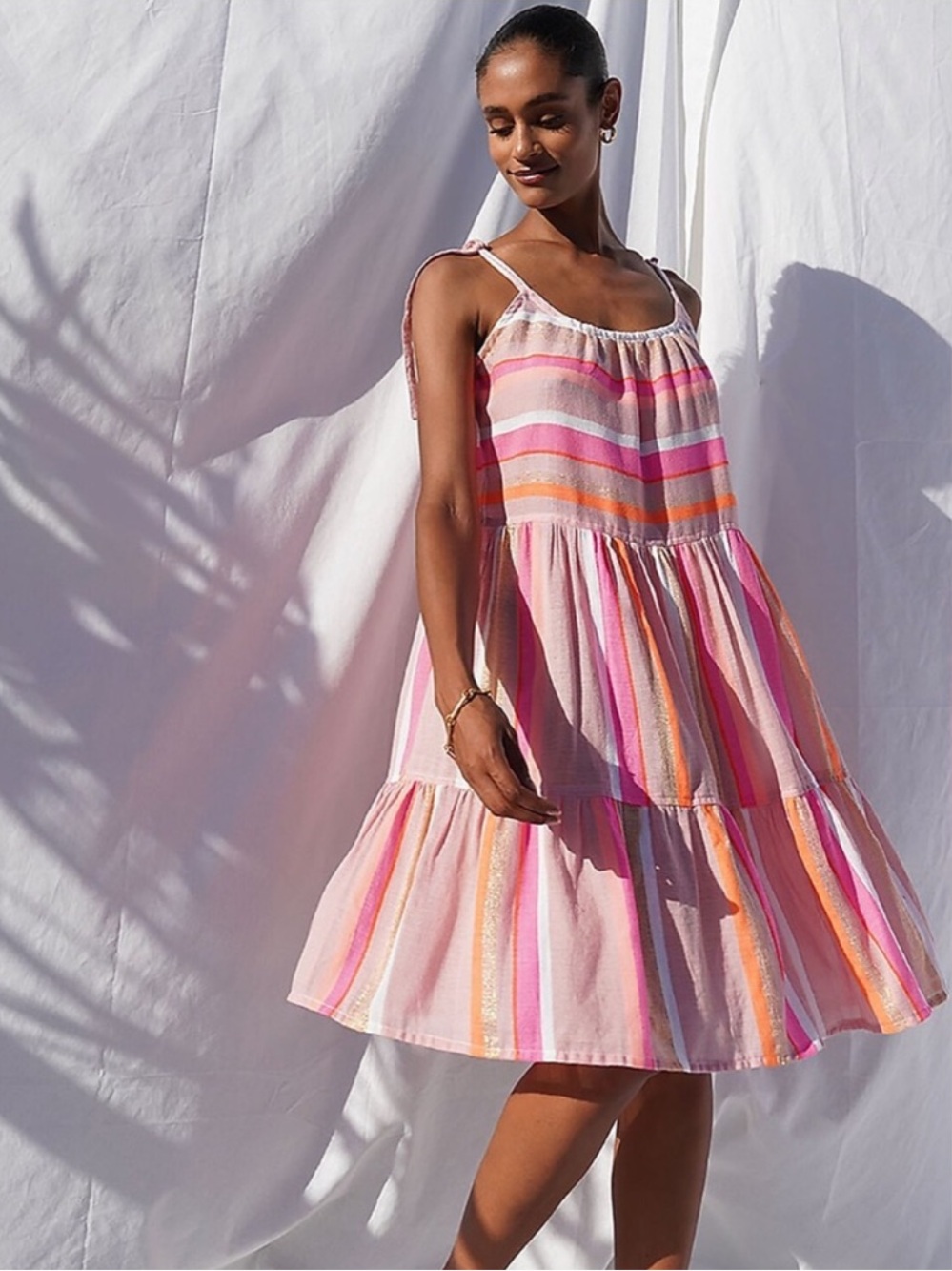 lemlem Jikirti Midi Cascade Dress size medium